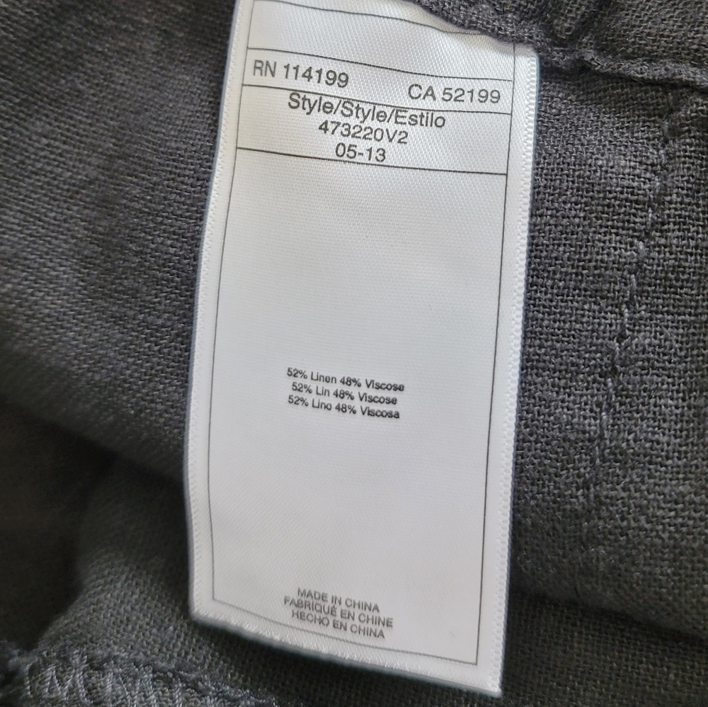 Roxy Ocean Side Linen Blend Beach Pants in Black - Picture 12 of 15